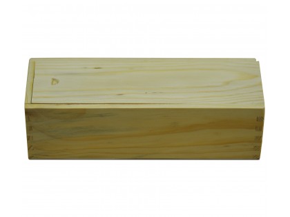 Dbl 6 Natural Finish Wooden Box (Dominoes not included)